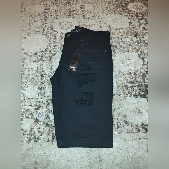 Switch Remarkable Men's Black Jeans Shorts